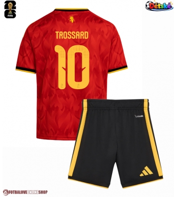 Belgie Leandro Trossard #10 Domácí dres komplet pro Děti MS 2026 Krátkým Rukávem (+ Krátké kalhoty)